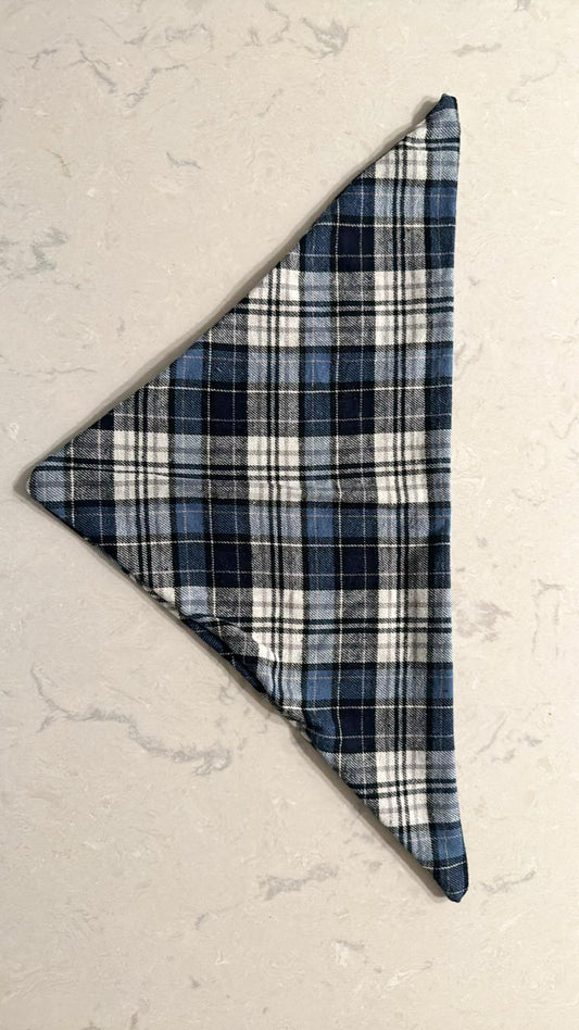 Blueberry plaid Bandana